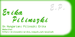 erika pilinszki business card